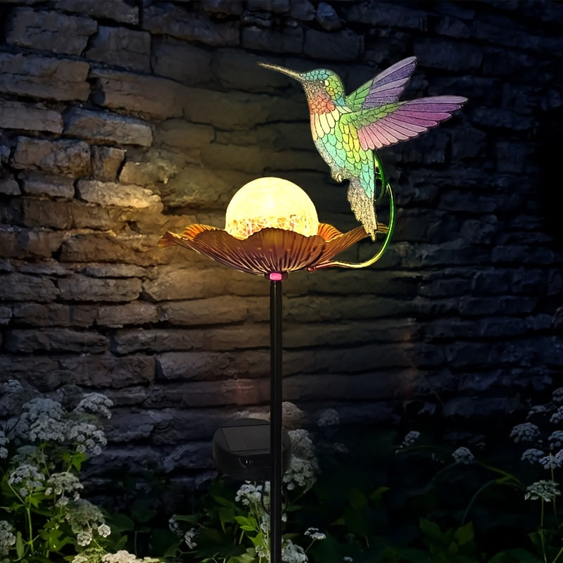 Solar Tuinlamp Kolibrie – Zonne Energie Tuinverlichting met LED Decoratie