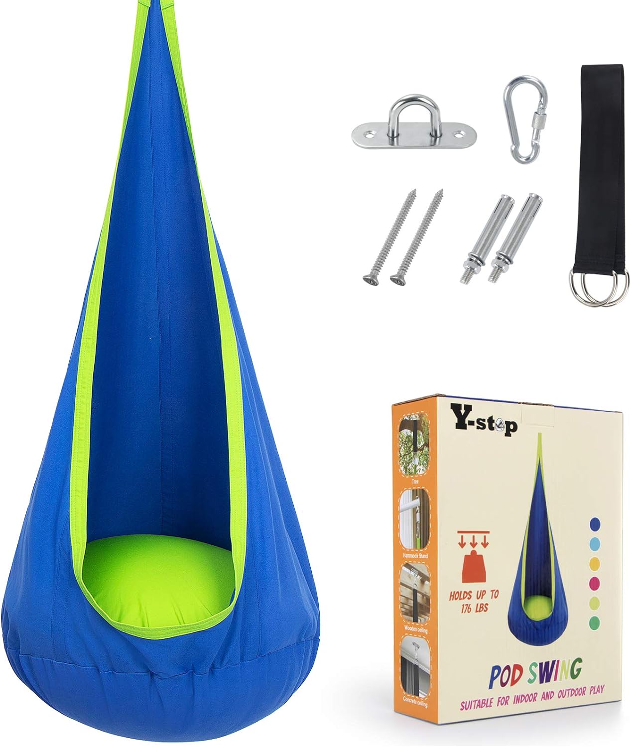 Hangstoel Kinderen – Binnen & Buiten Schommel met Kussen