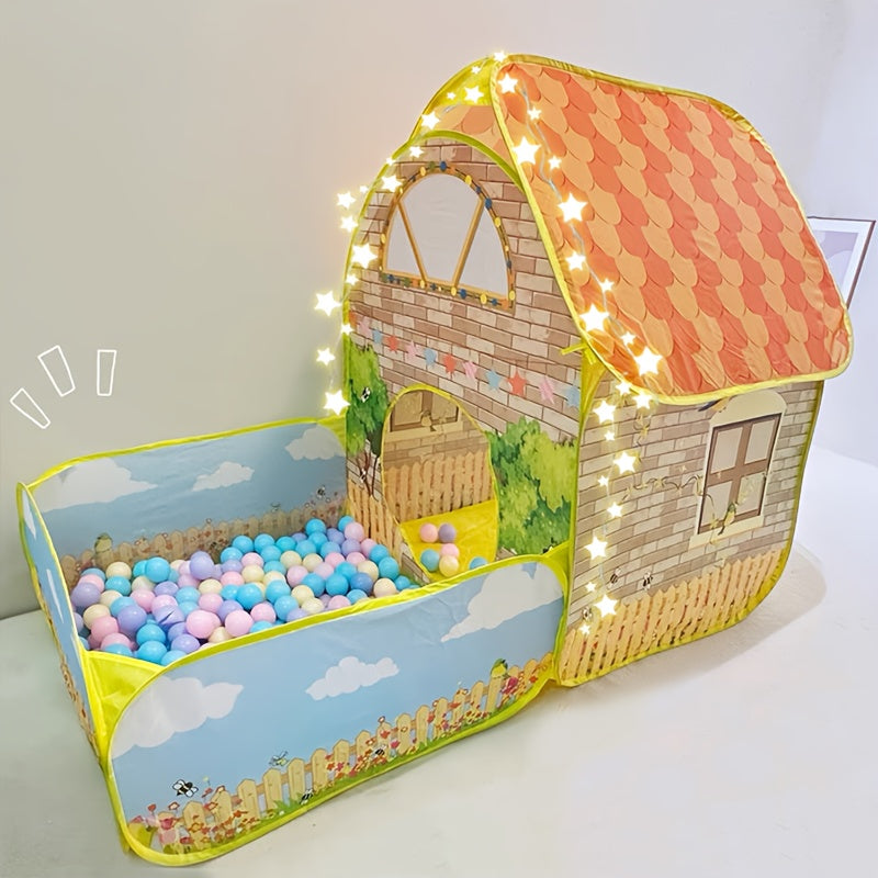 Kinderen Speelhuis – Opvouwbare Speeltent met Sterrenlichtjes voor Jongens en Meisjes