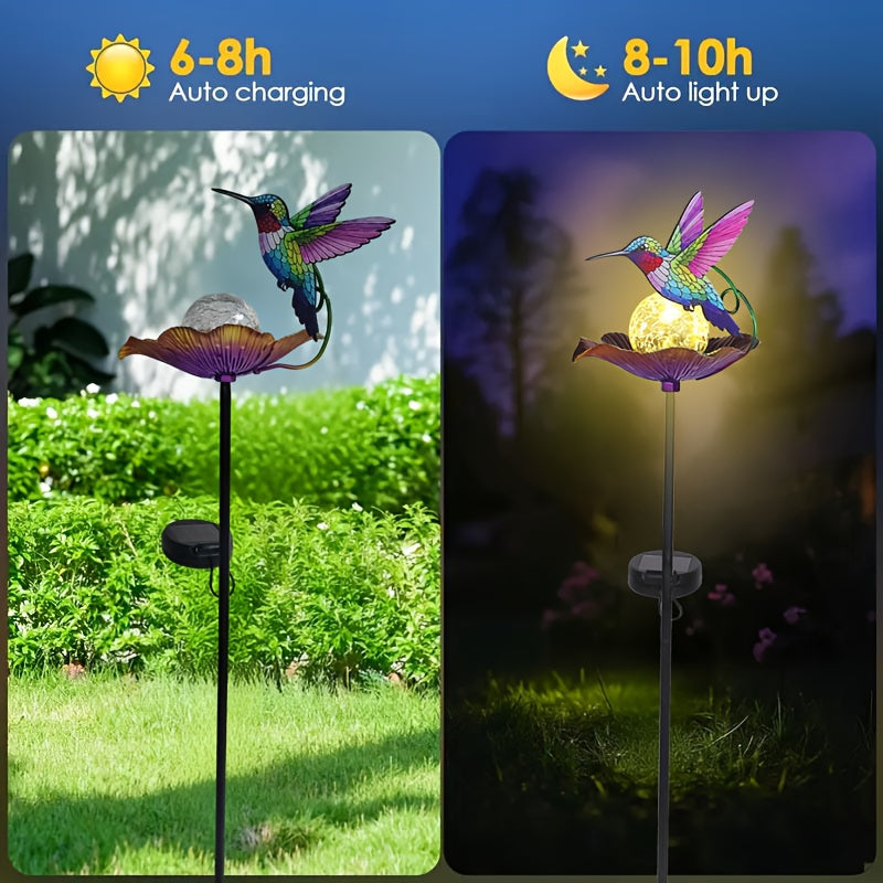 Solar Tuinlamp Kolibrie – Zonne Energie Tuinverlichting met LED Decoratie