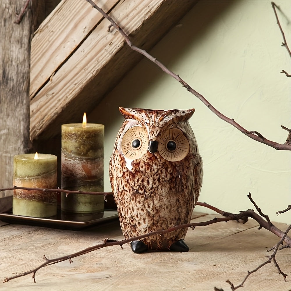 Keramische Uil Vaas – Unieke Herfstdecoratie