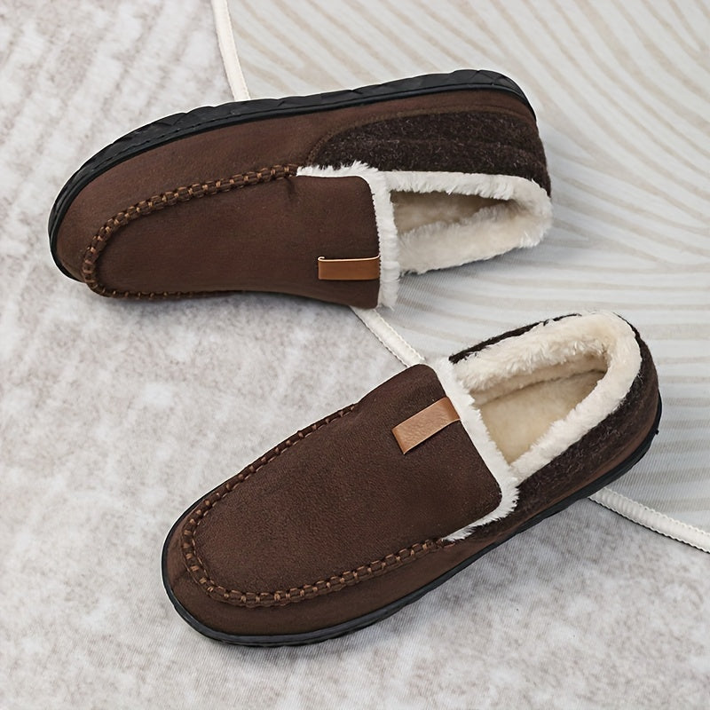 Loafers Pantoffels Heren – Schapenwollen Winter Sloffen