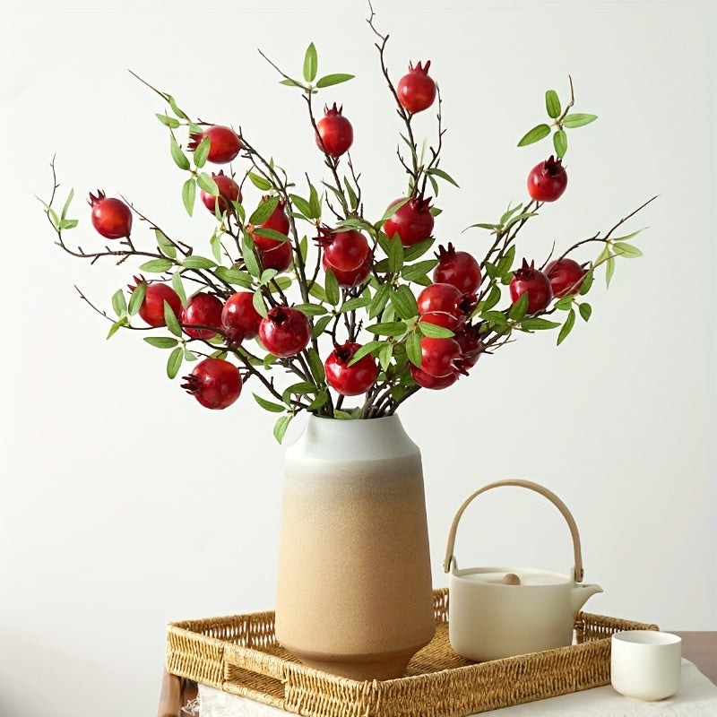 Granaatappel Kunstbloemen – Decoratieve Takken voor Vaas