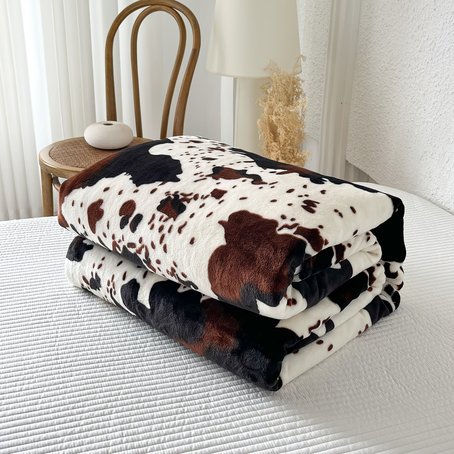 Koeienprint Deken – Zacht & Warm Fleece Plaid