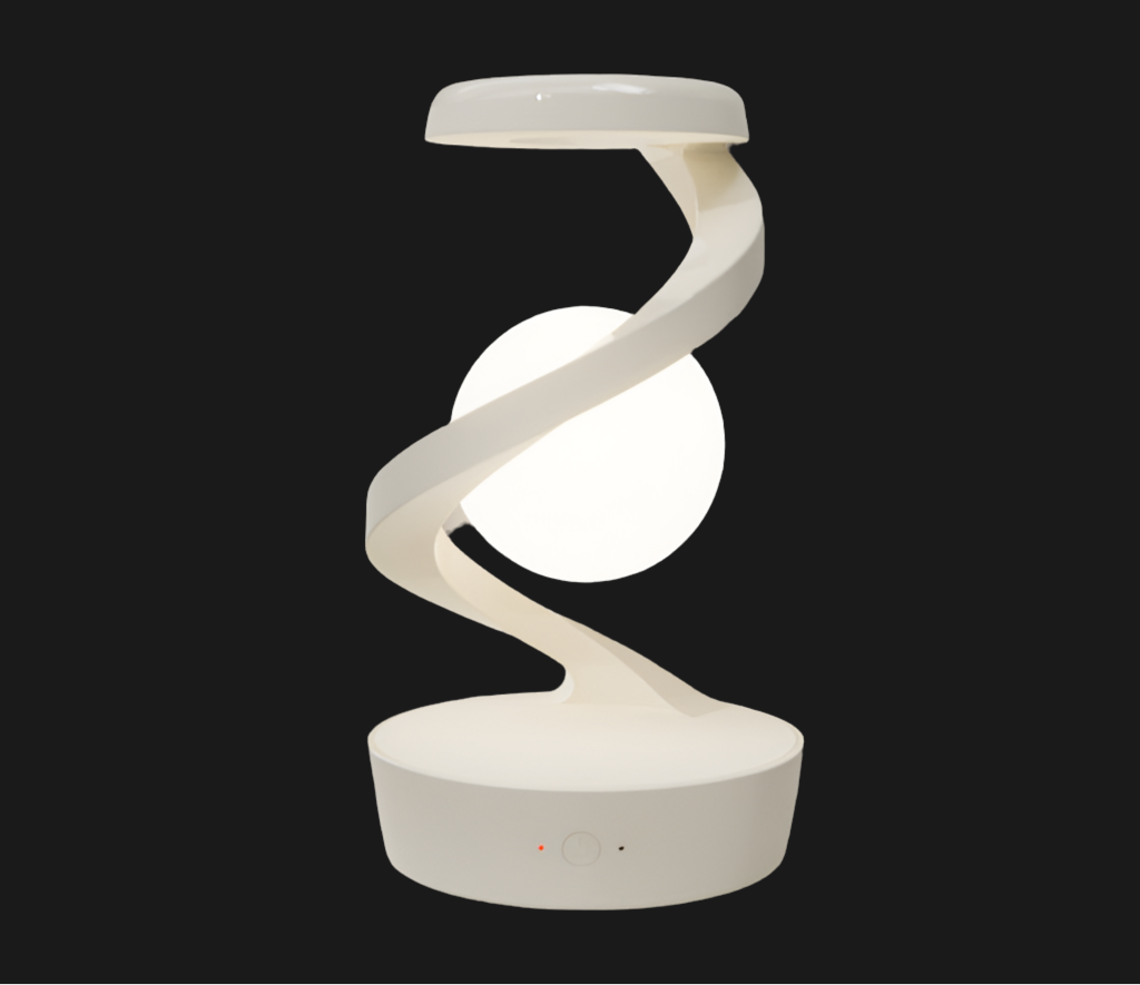 SpinCharge Lamp - Innovatief Design met Draadloos Opladen