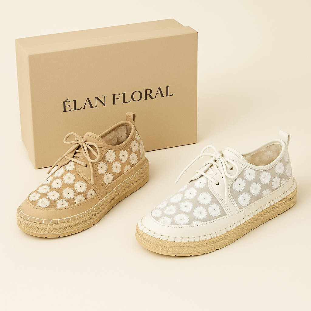 Élan Floral - Bloemenprint Espadrille Sneakers
