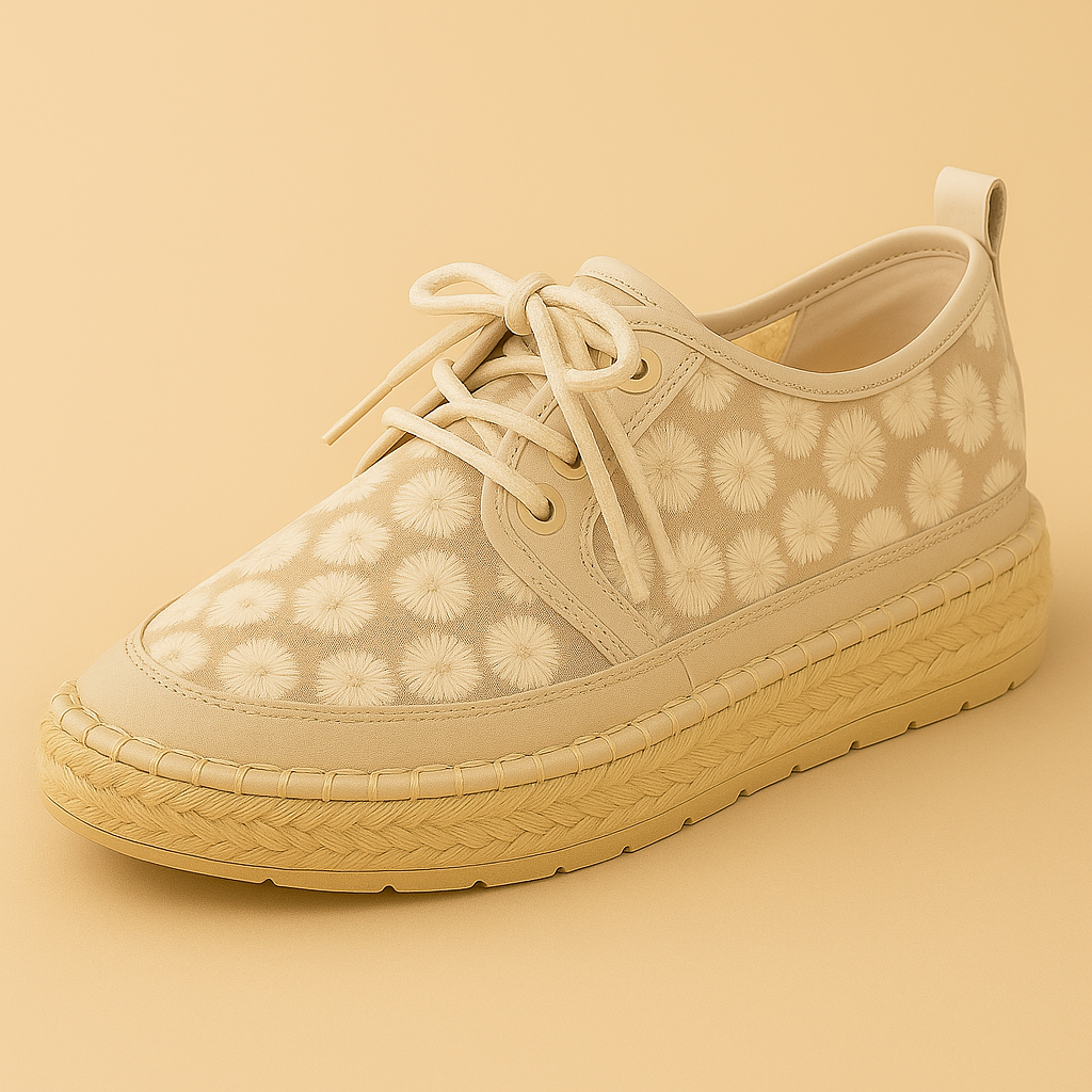 Élan Floral - Bloemenprint Espadrille Sneakers