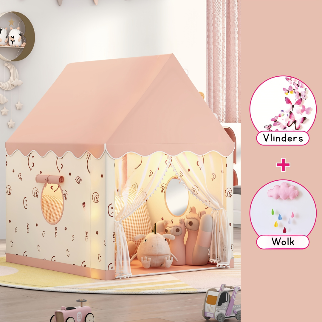 Prinsessen Speeltent voor Kinderen – Magisch Speelhuis voor Binnen & Buiten