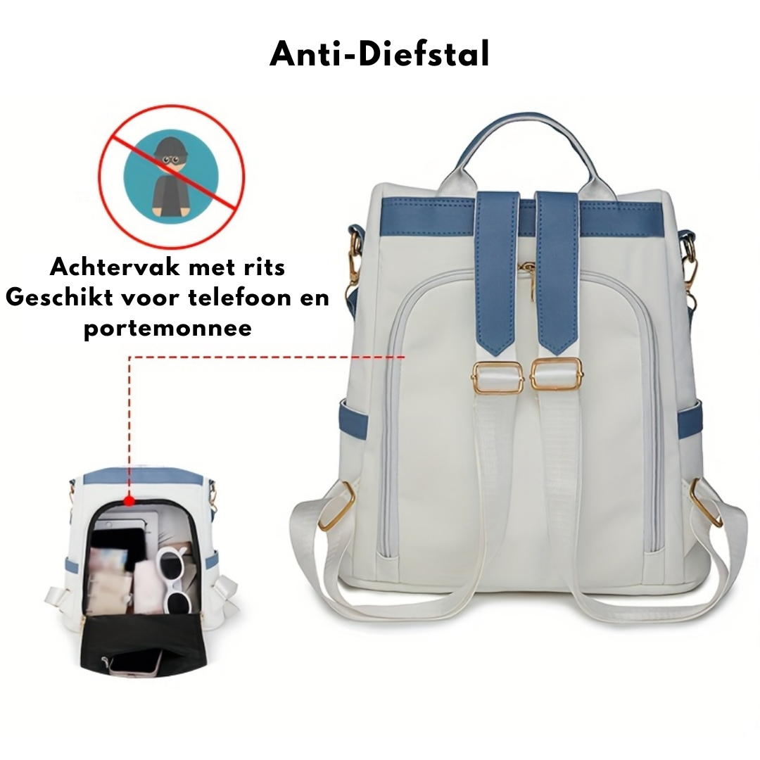Elegante Dames Rugzak – Lichtgewicht & Anti-Diefstal Ontwerp