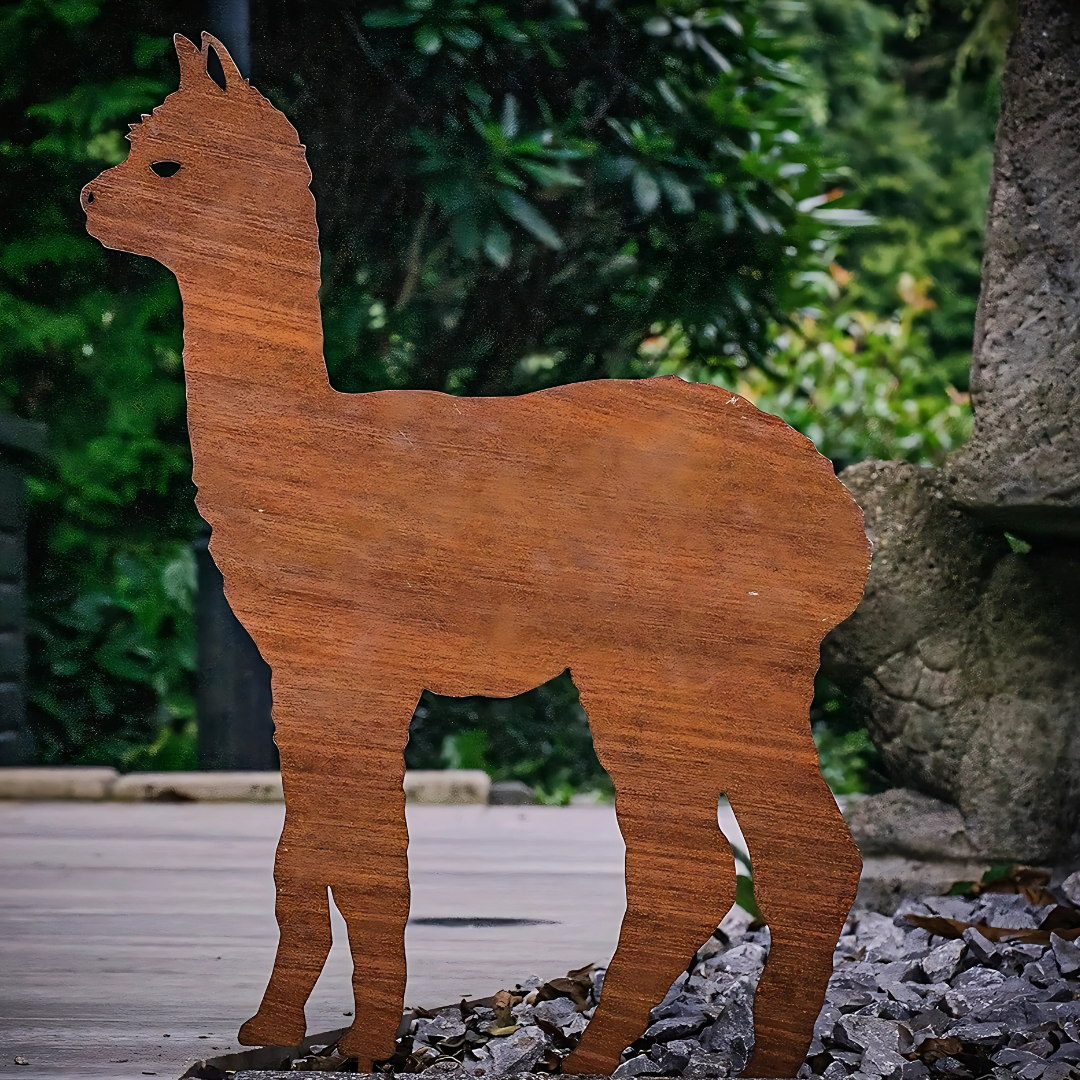 Metalen Alpaca Tuinsteker – Tuin, Terras en Landschapsaccent