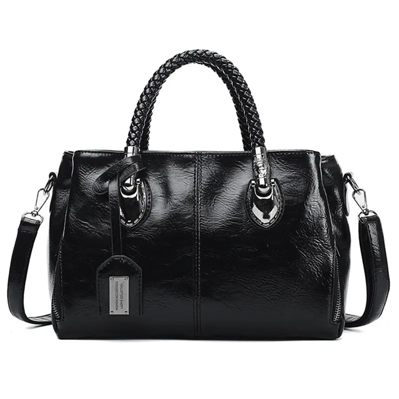 Eleganzo – Leren Tas met Grote Inhoud voor Dames
