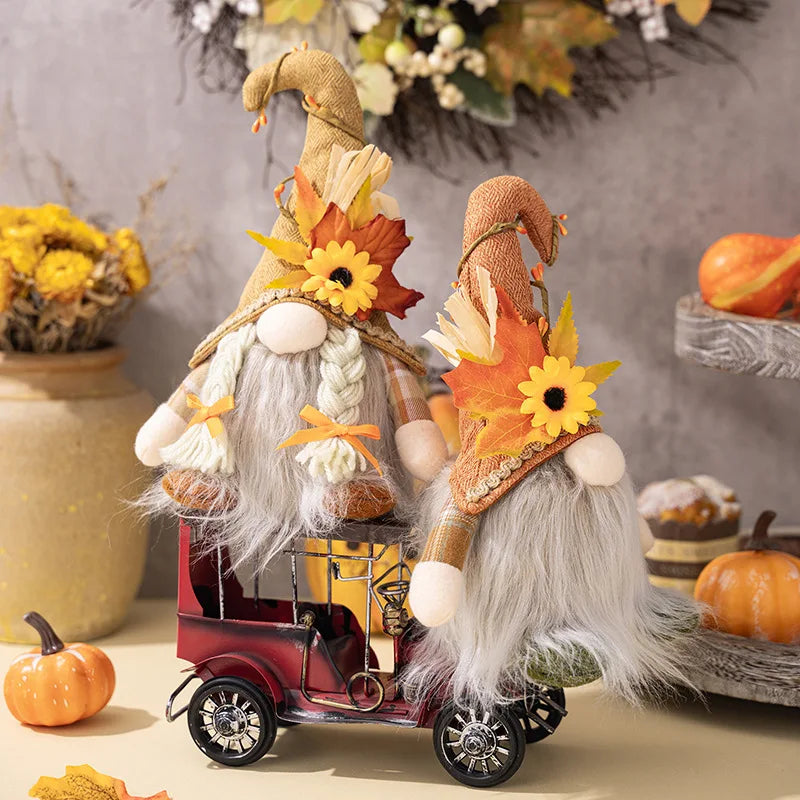 Herfst Decoratie – Gnome met LED Verlichting