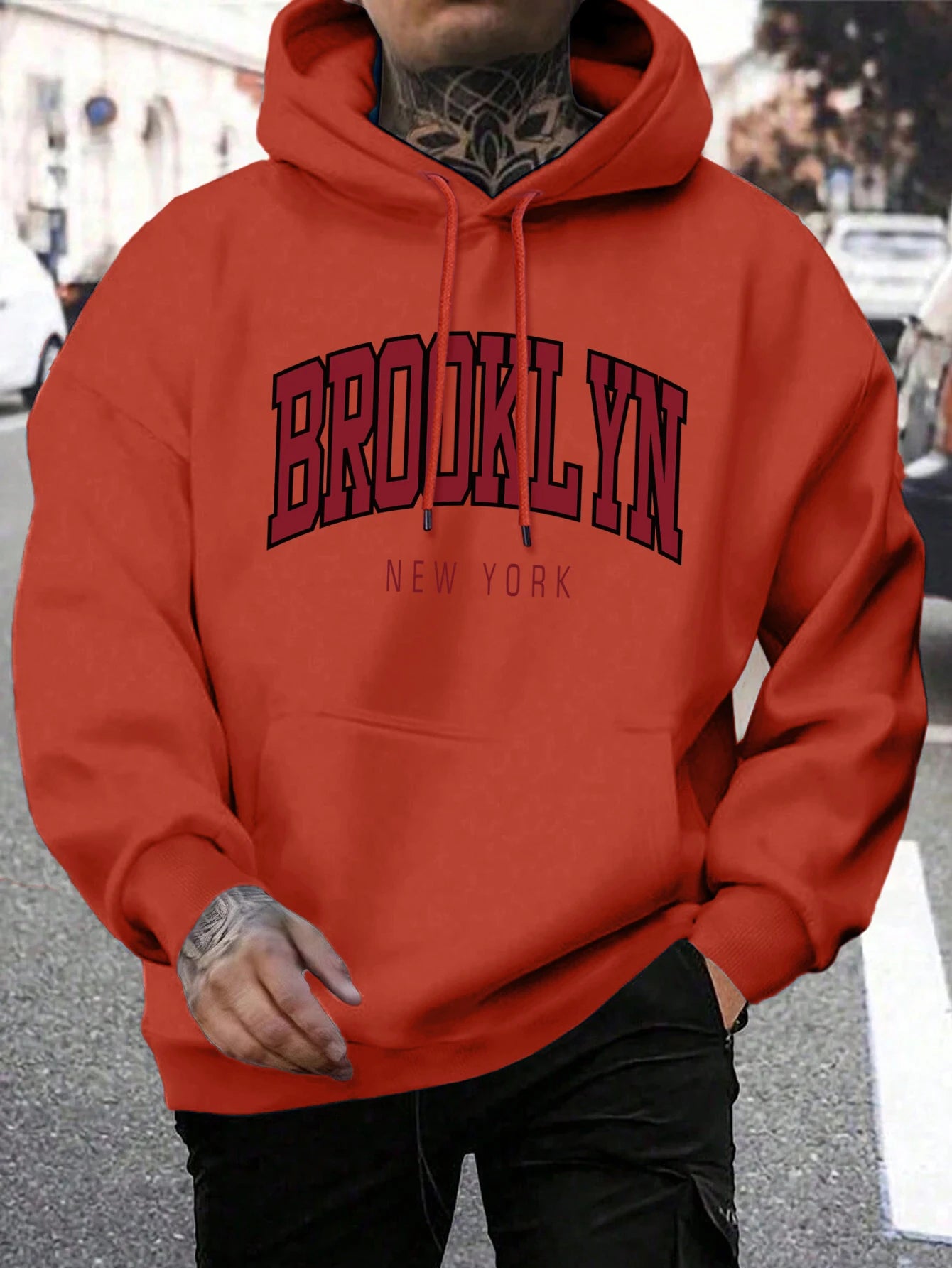 Brooklyn New York Hoodie – Unisex Oversized Sweater met Opdruk