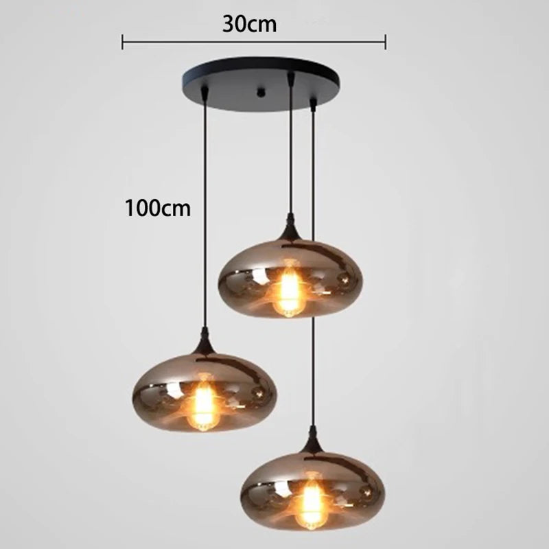 Moderne Hanglamp – Luxe Glaslamp Industrieel Interieur