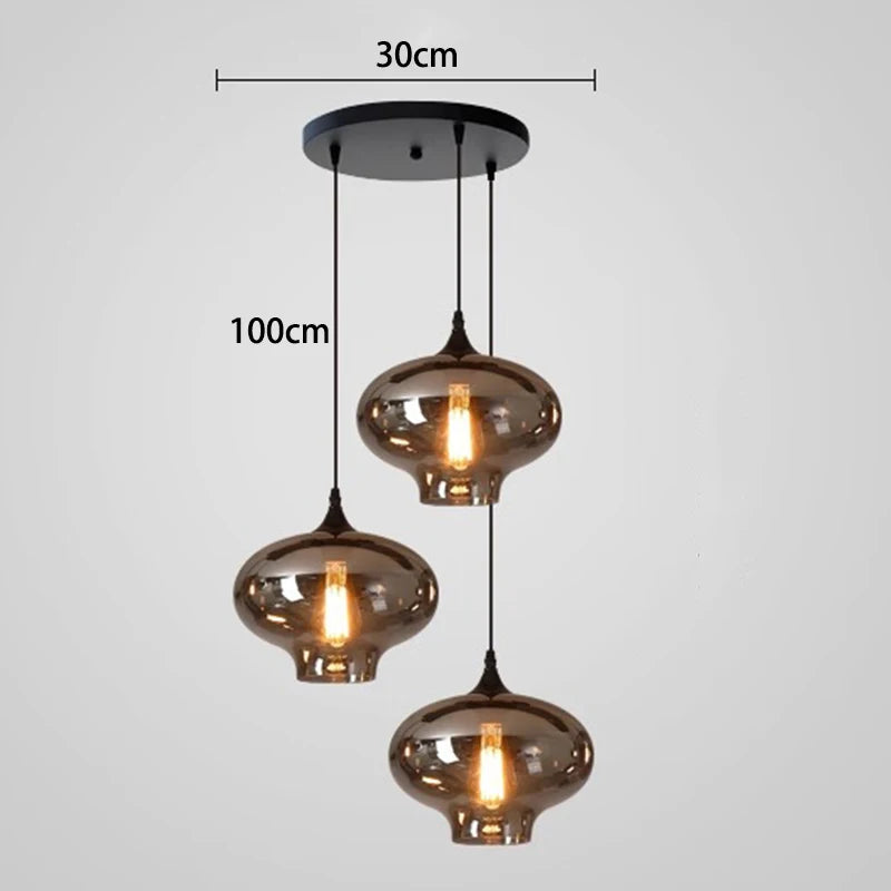 Moderne Hanglamp – Luxe Glaslamp Industrieel Interieur