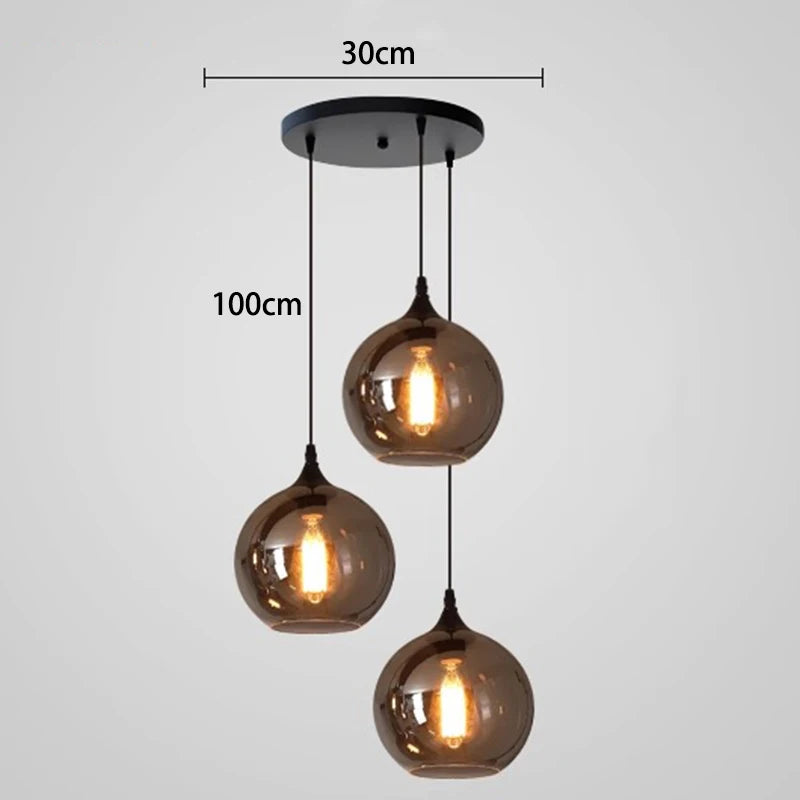 Moderne Hanglamp – Luxe Glaslamp Industrieel Interieur