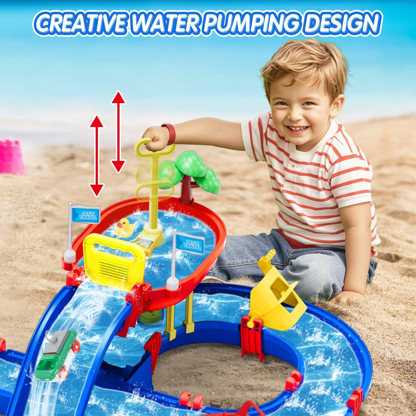 Waterspeelbaan Voor Kinderen – Interactief Zomers Buitenspeelgoed