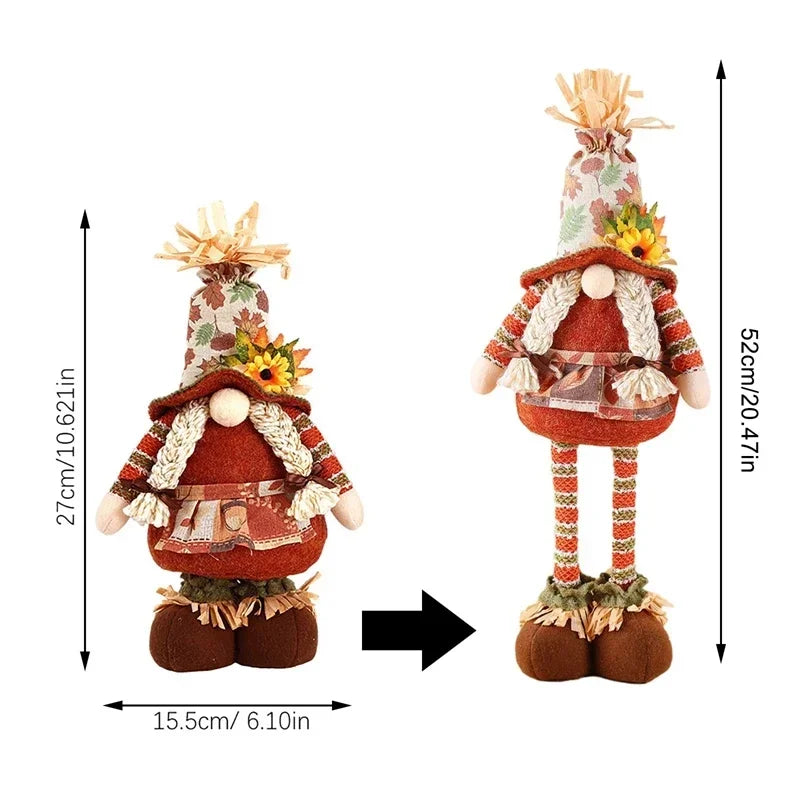 Herfst Kabouter Decoratie – Verstelbare Pluche Gnome