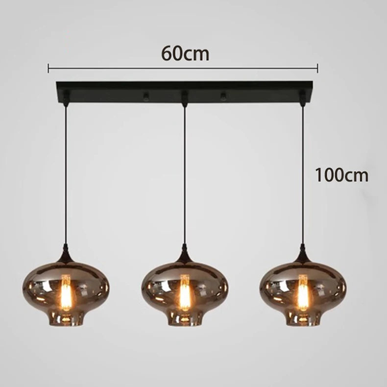 Moderne Hanglamp – Luxe Glaslamp Industrieel Interieur