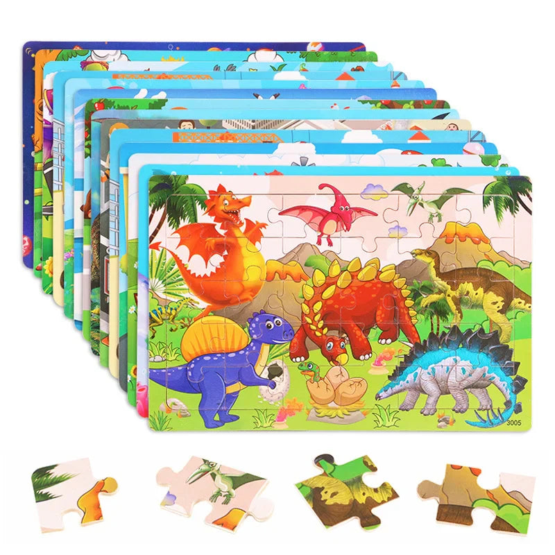 Educatieve Houten Puzzels – Perfect voor Peuters & Kleuters