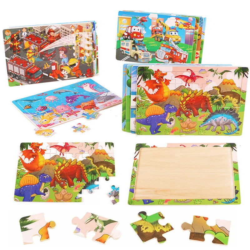 Educatieve Houten Puzzels – Perfect voor Peuters & Kleuters
