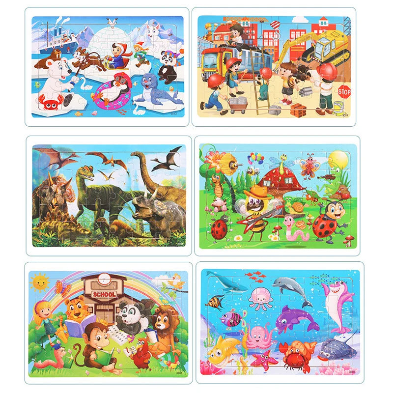 Educatieve Houten Puzzels – Perfect voor Peuters & Kleuters