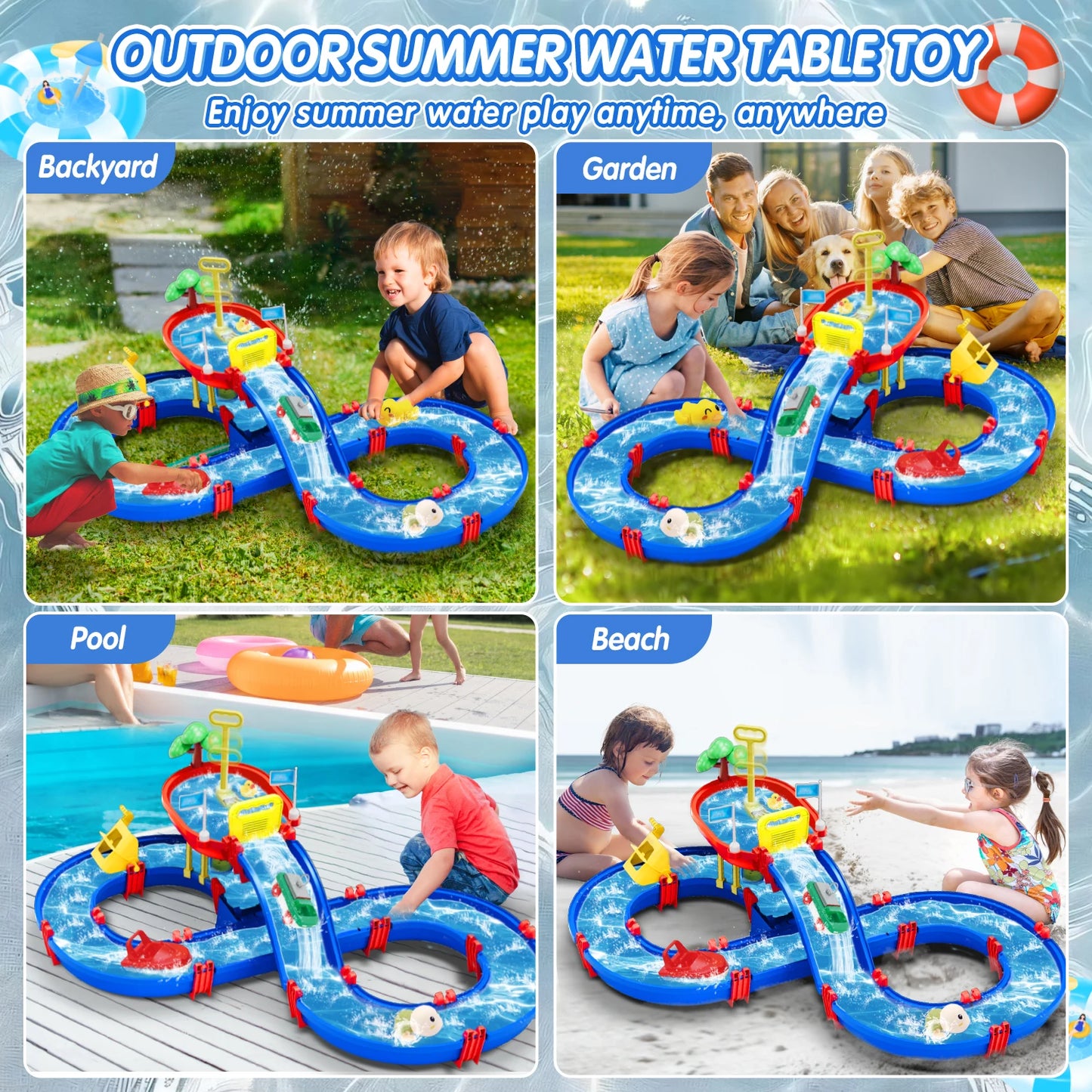 Waterspeelbaan Voor Kinderen – Interactief Zomers Buitenspeelgoed