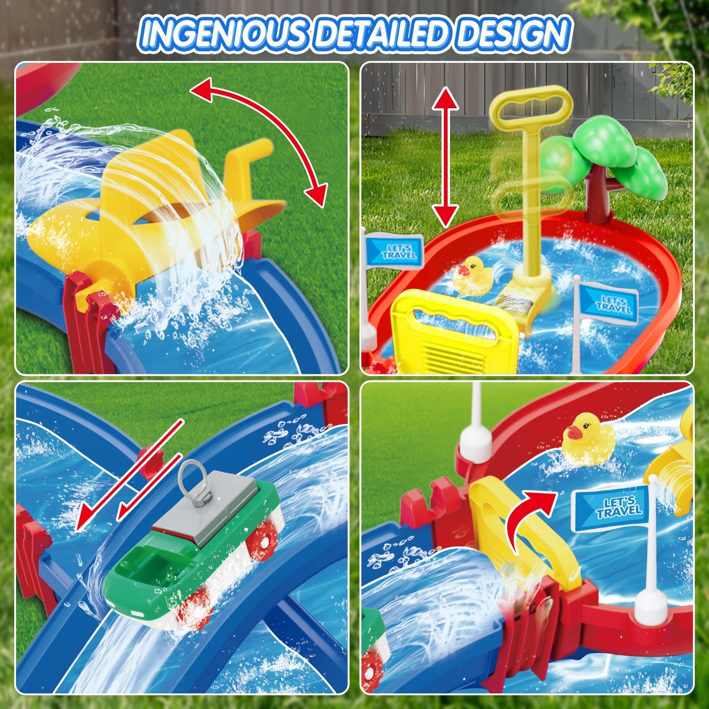 Waterspeelbaan Voor Kinderen – Interactief Zomers Buitenspeelgoed