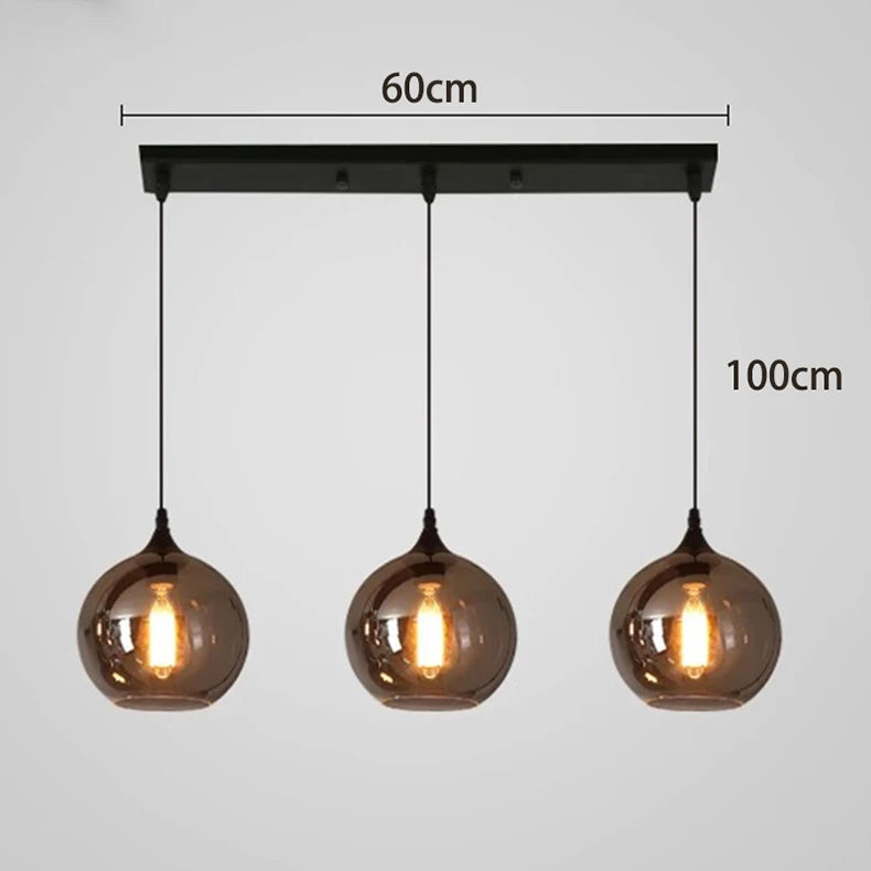 Moderne Hanglamp – Luxe Glaslamp Industrieel Interieur