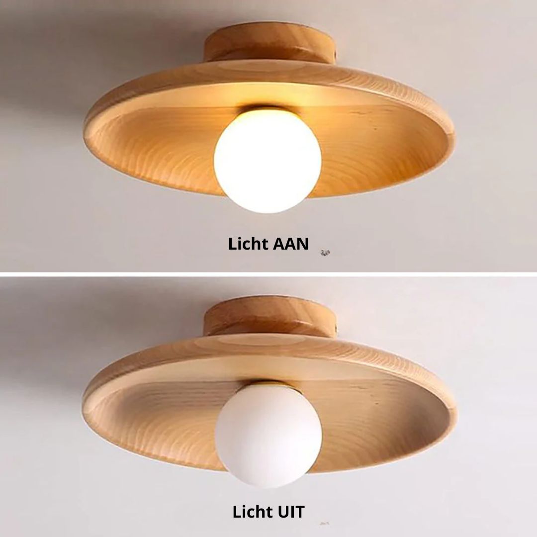 Nordic Houten Plafondlamp – Moderne Design Plafondverlichting