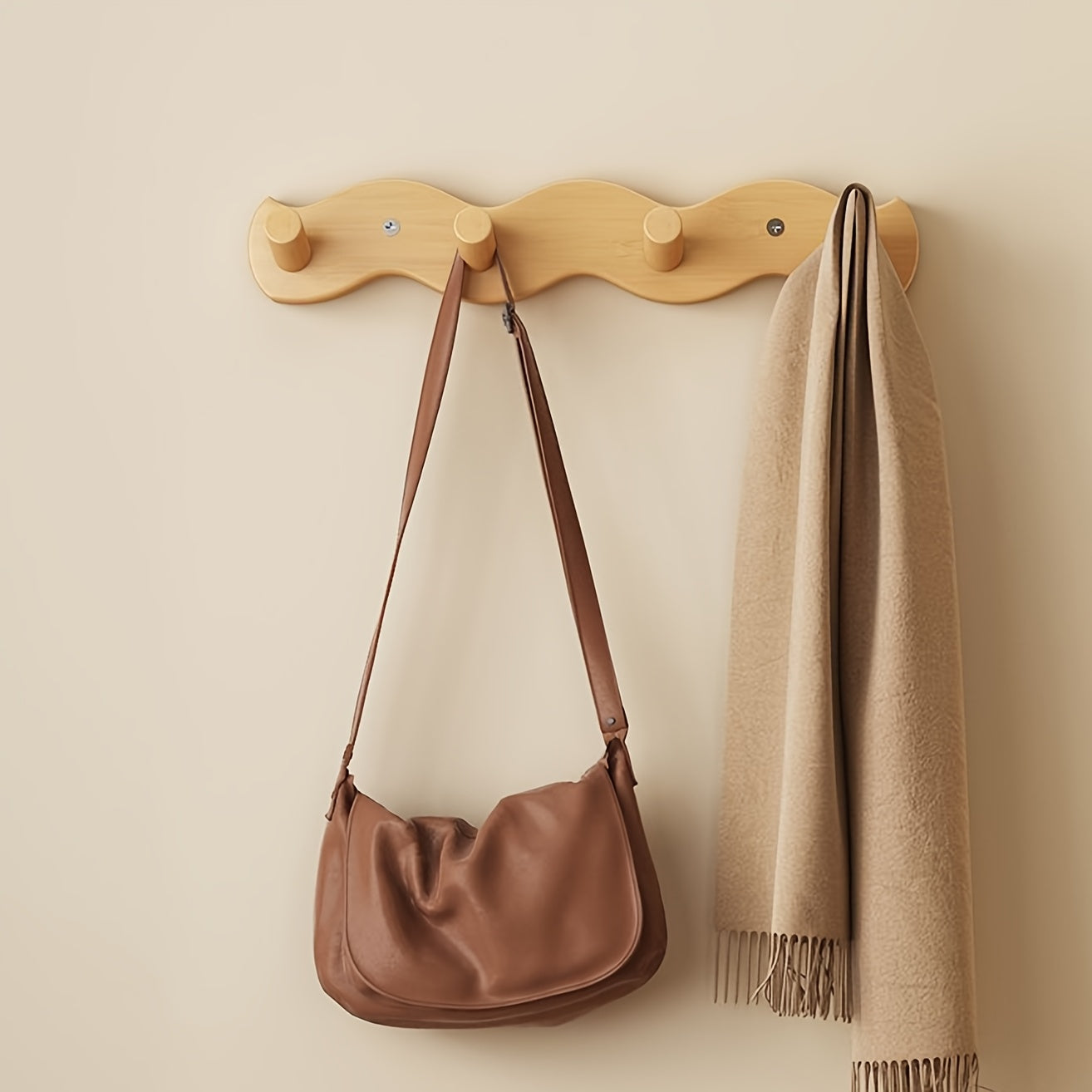 Minimalistische Bamboe Wandkapstok – Hét Detail voor jouw Interieur