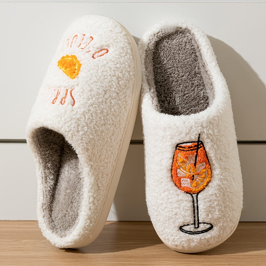 Aperol Spritz Slippers - Instap Winter Sloffen met Design