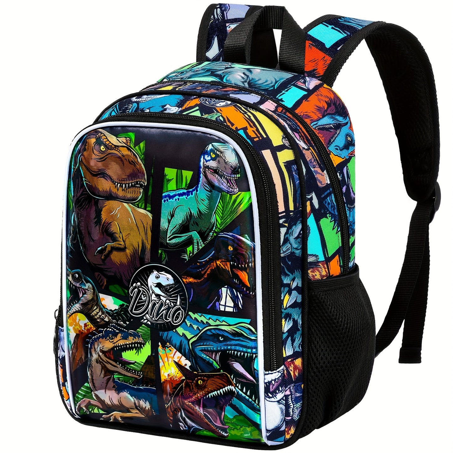 Dino Rugzak voor Jongens – T-Rex & Velociraptor Print