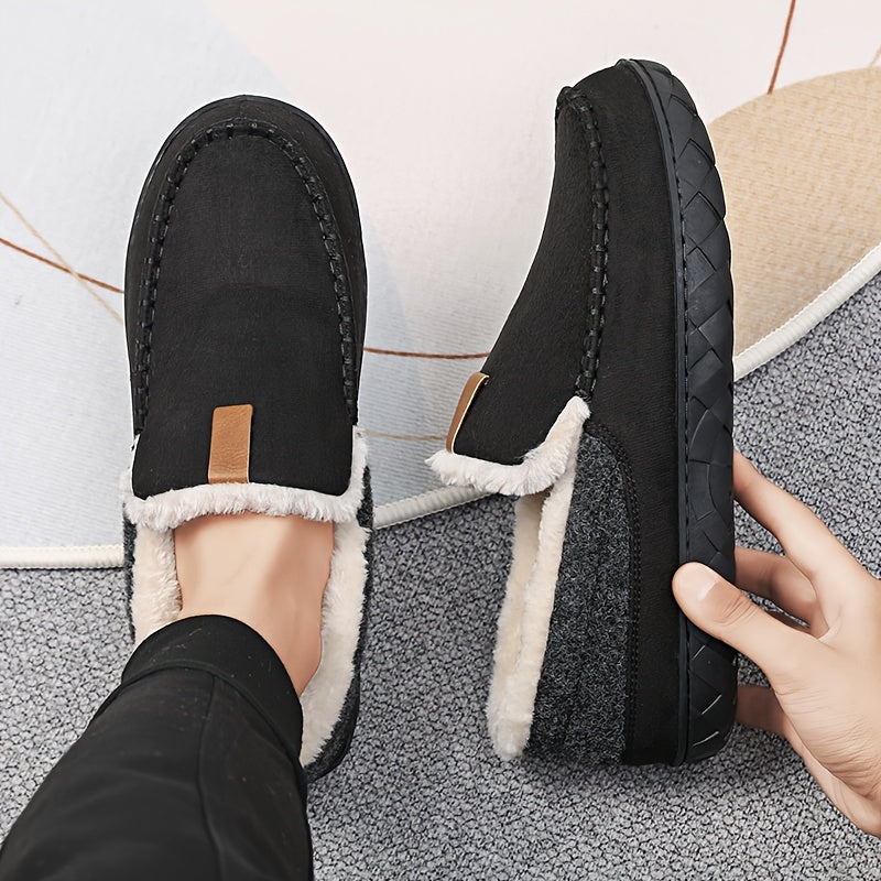 Loafers Pantoffels Heren – Schapenwollen Winter Sloffen