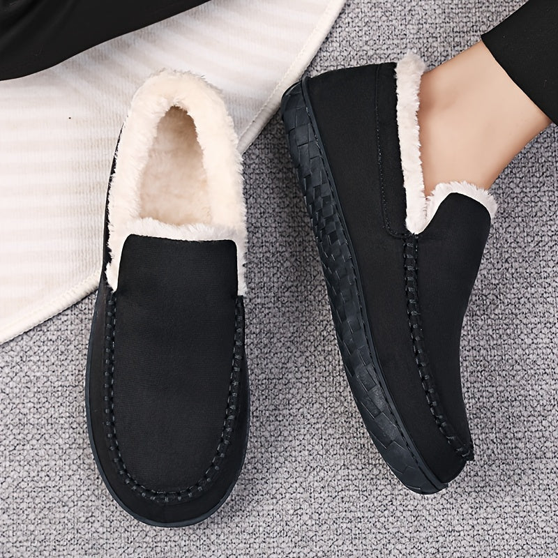 Warme Heren Pantoffels – Comfortabele en Antislip Loafers Sloffen