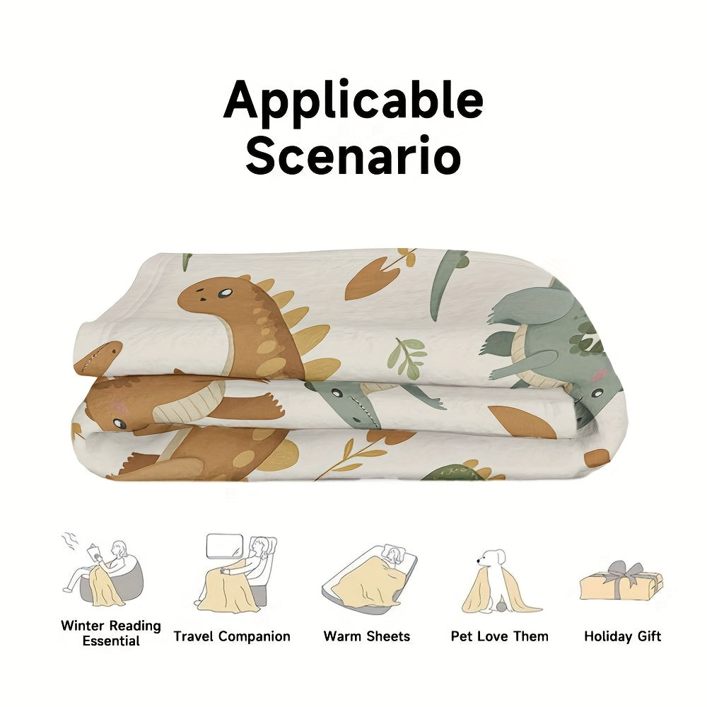 Cartoon Dino Deken – Zacht & Warm Design