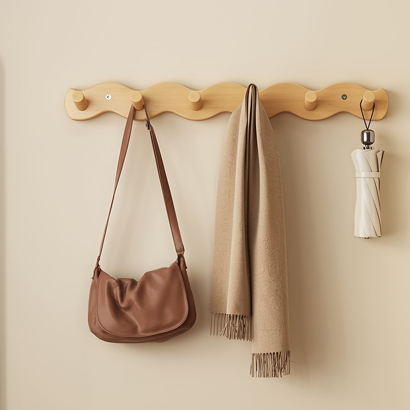 Minimalistische Bamboe Wandkapstok – Hét Detail voor jouw Interieur