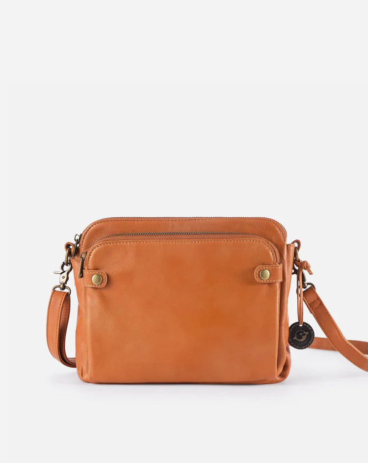 LuxBag - Leren crossbody schoudertas dames tas