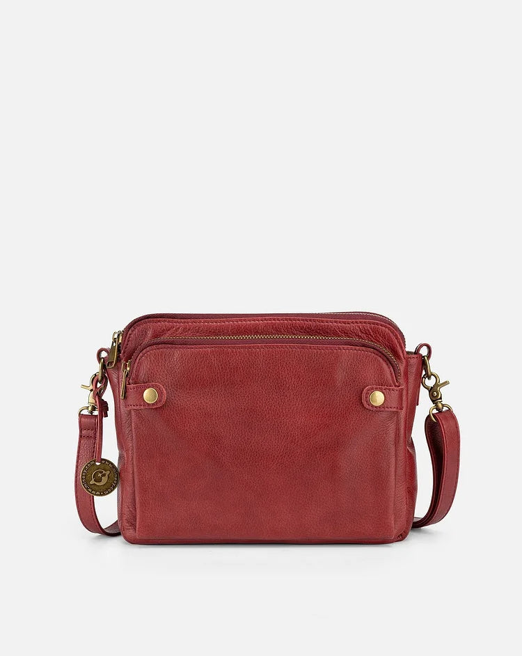LuxBag - Leren crossbody schoudertas dames tas