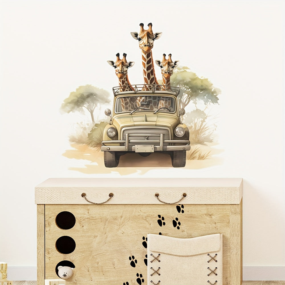 Schattige Giraffe Muursticker – Leuke Kinderkamer Decoratie