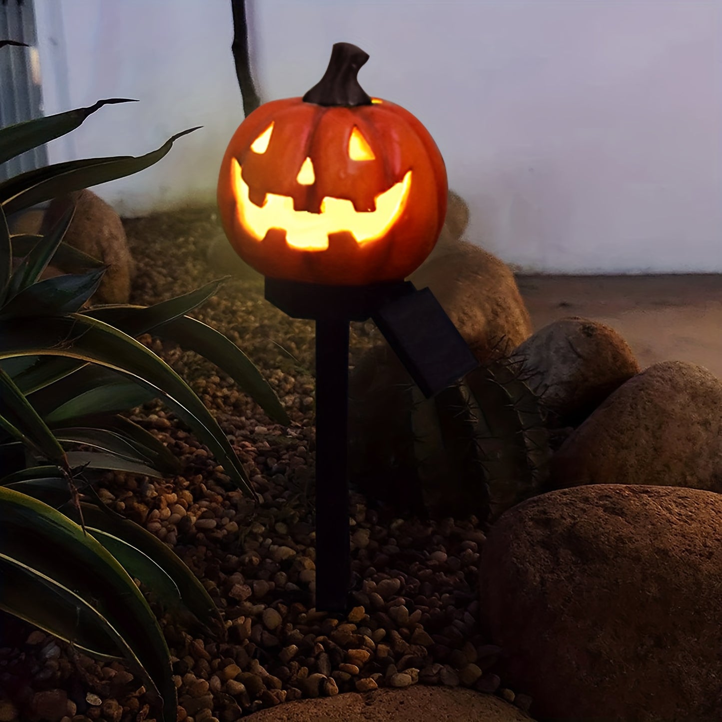 Halloween Solar Tuinverlichting – LED Pompoen Lamp