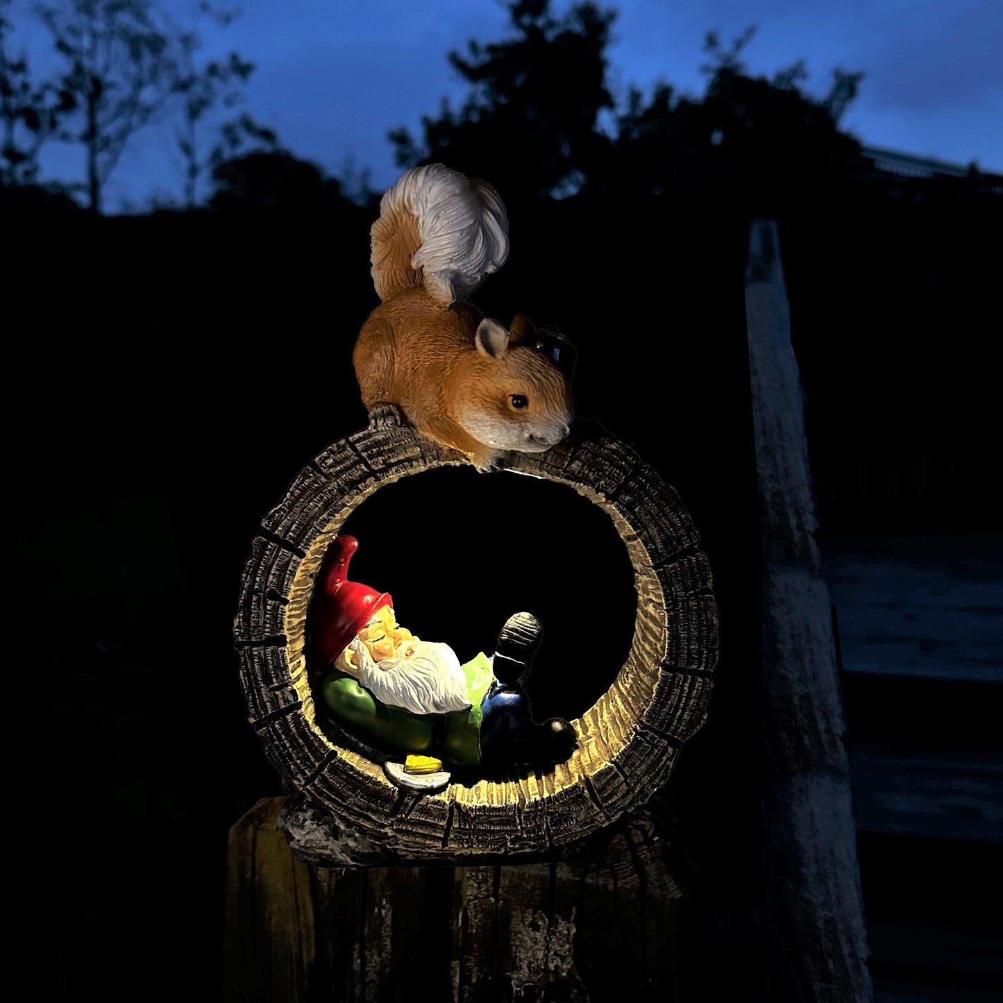 Solar Tuinbeeld Kabouter – LED Buitenlamp op Zonne-energie