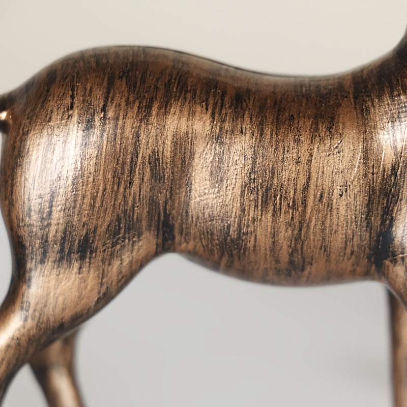 Bronzen Herten Beelden Set – Decoratie voor Huis & Feestdagen