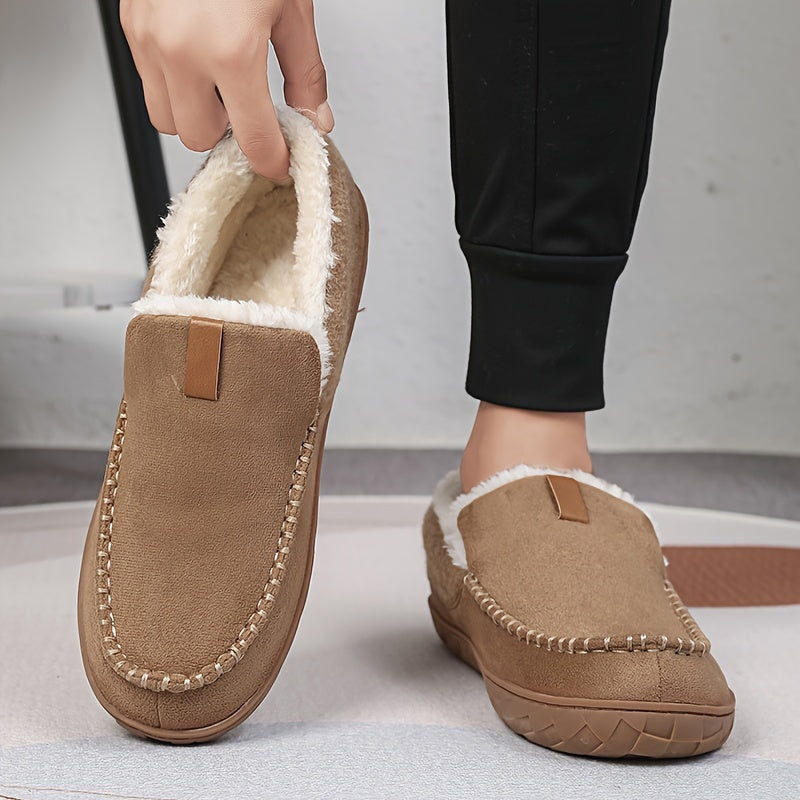 Loafers Pantoffels Heren – Schapenwollen Winter Sloffen