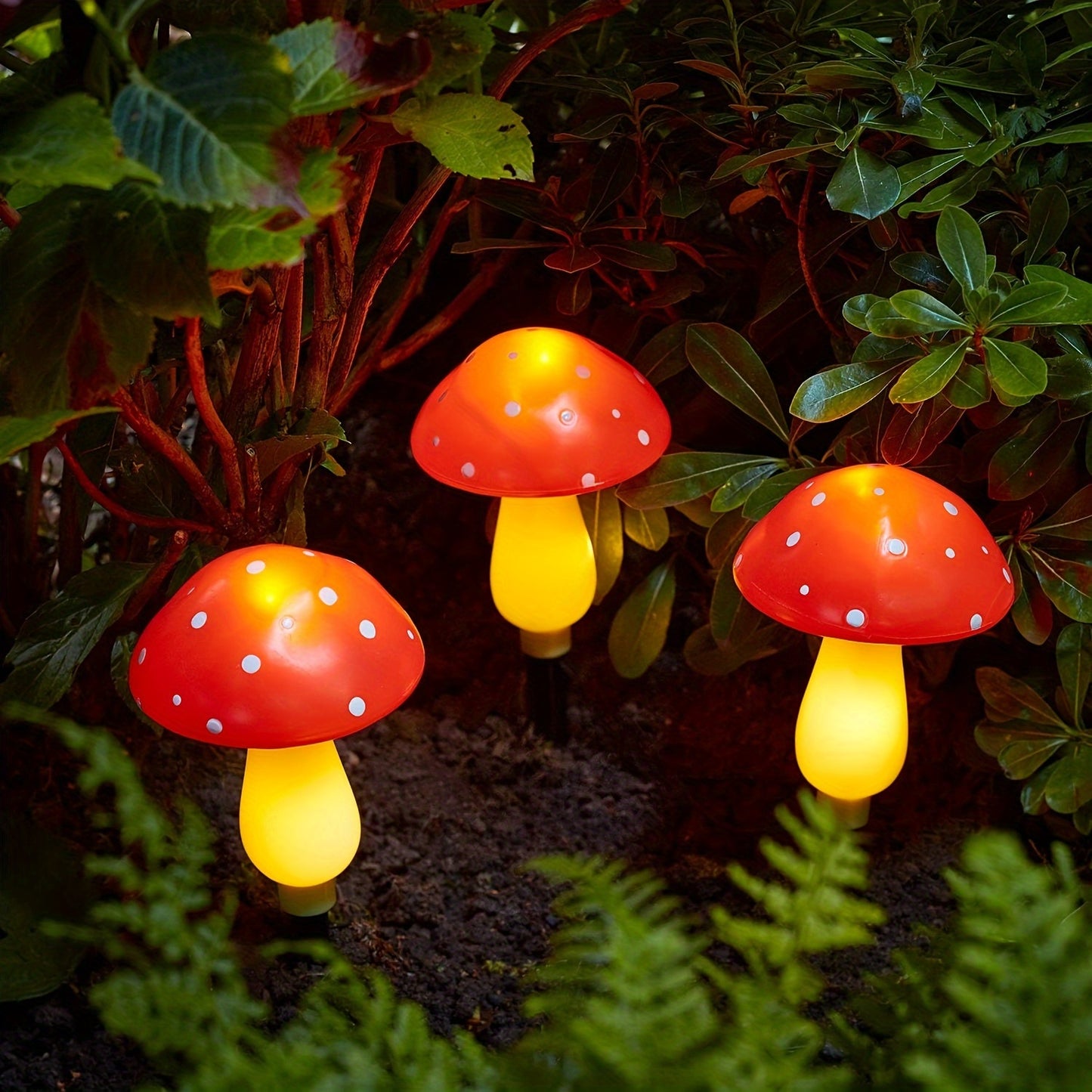 Solar Paddenstoel Lampen – 8 Stuks Tuinverlichting op Zonne-energie