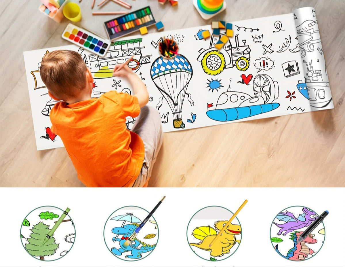 3m Tekenrol voor Kinderen – Schilderen, Kleuren & Fantasie Ontwikkelen