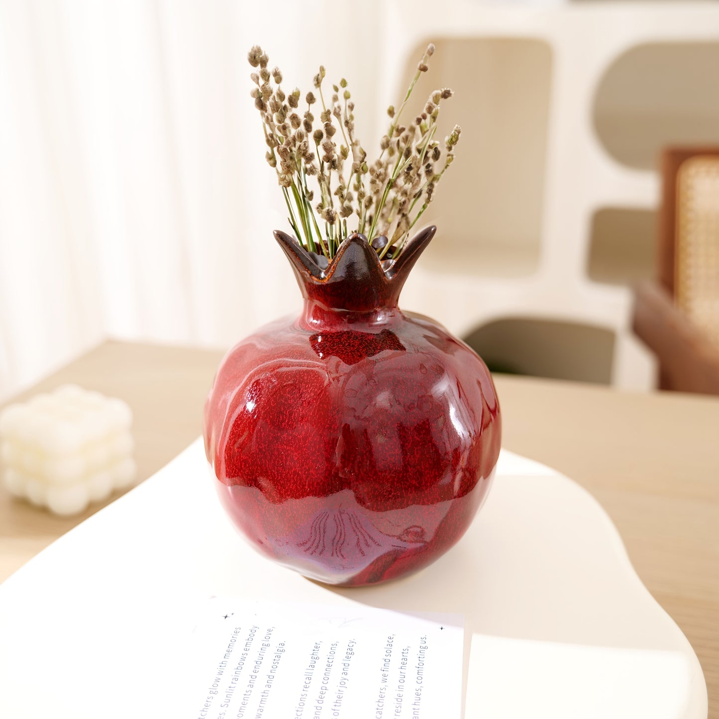 Keramische Granaatappel Vaas – Moderne Decoratie Interieur