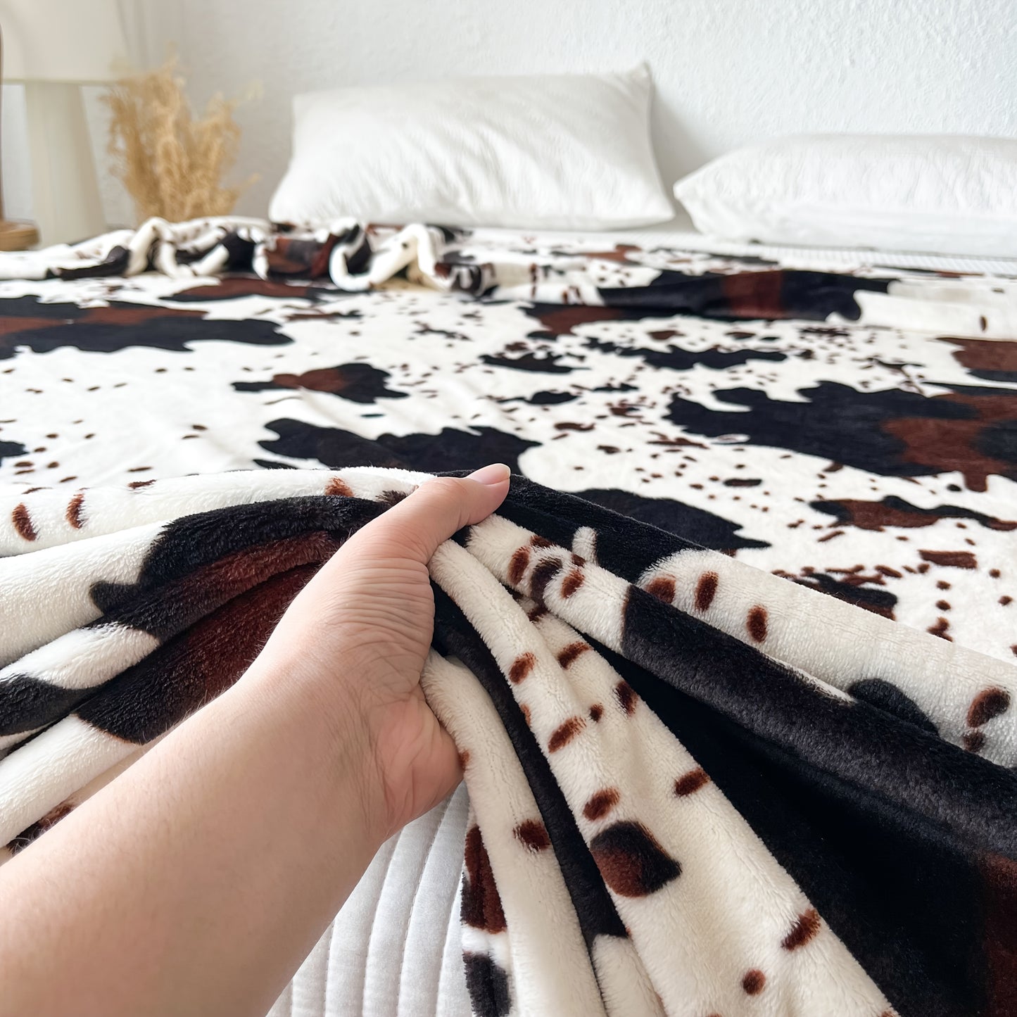 Koeienprint Deken – Zacht & Warm Fleece Plaid