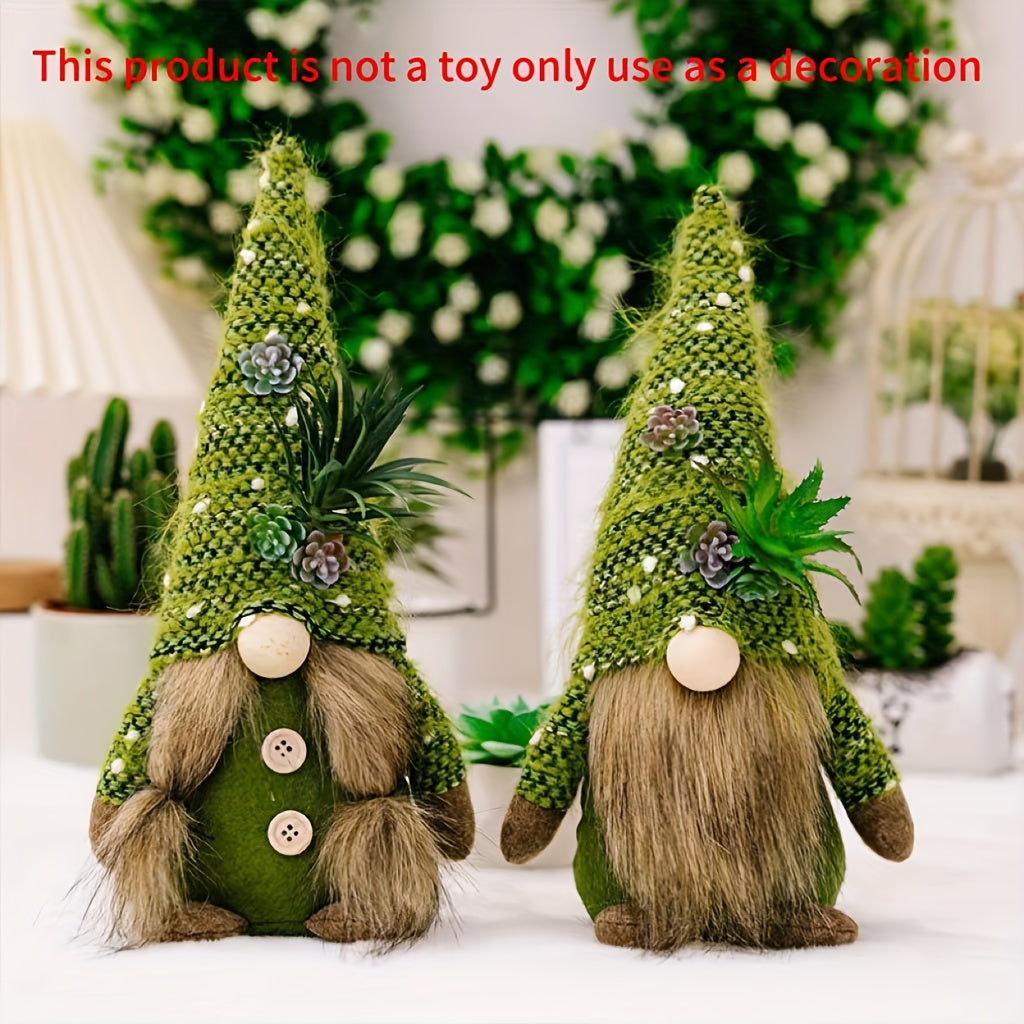 2-Pack Kerst Gnoom - Groene Dwerg Kerstfiguur