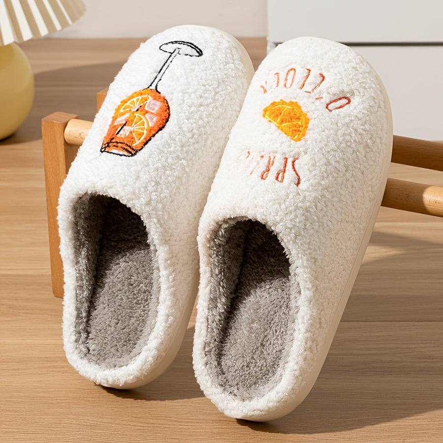 Aperol Spritz Slippers - Instap Winter Sloffen met Design